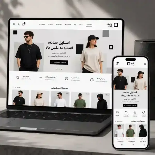 پکیج طراحی سایت پوشاک پایه