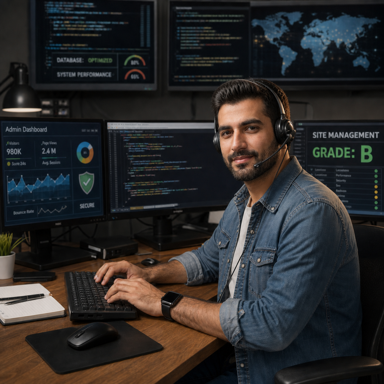 ادمینی وبسایت کد نویسی گرید B